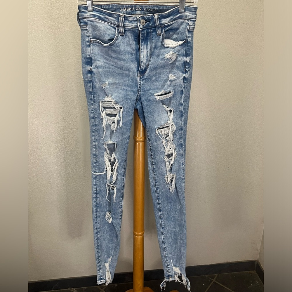 American Eagle Jeans Next level stretch skinny jeans size 6 X-long